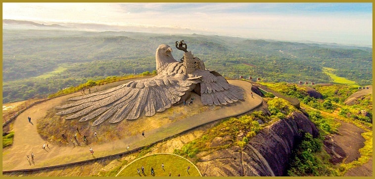 Jatayu Earth center ,Jatayu statue