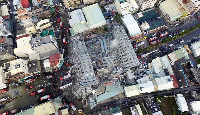 Earthquake at Taiwan