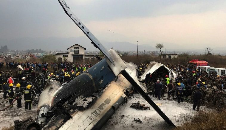 plane crashed at Nepal