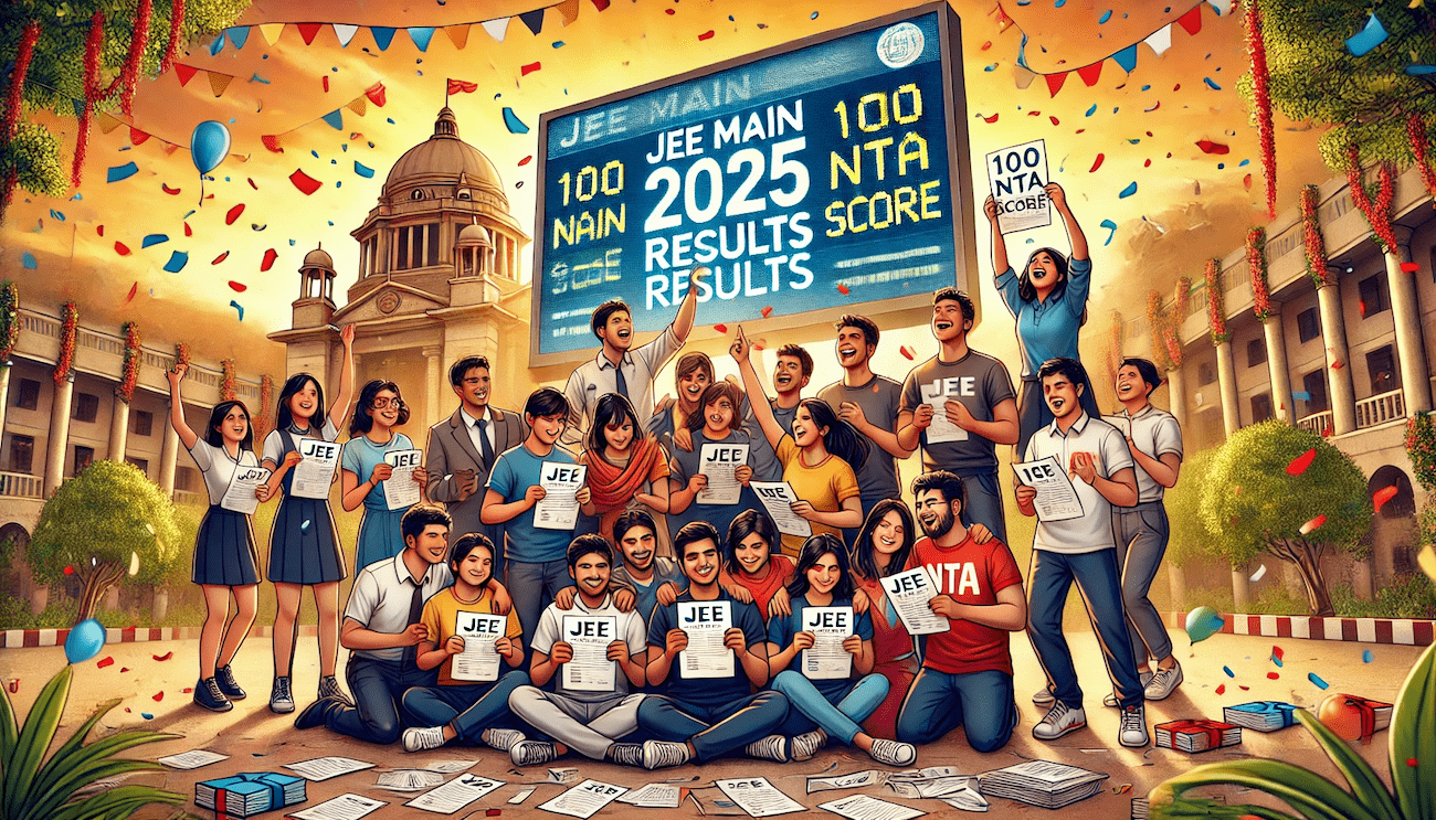 JEE Main Result 2025: 14 Students Secure 100 NTA Score in Session 1 Paper