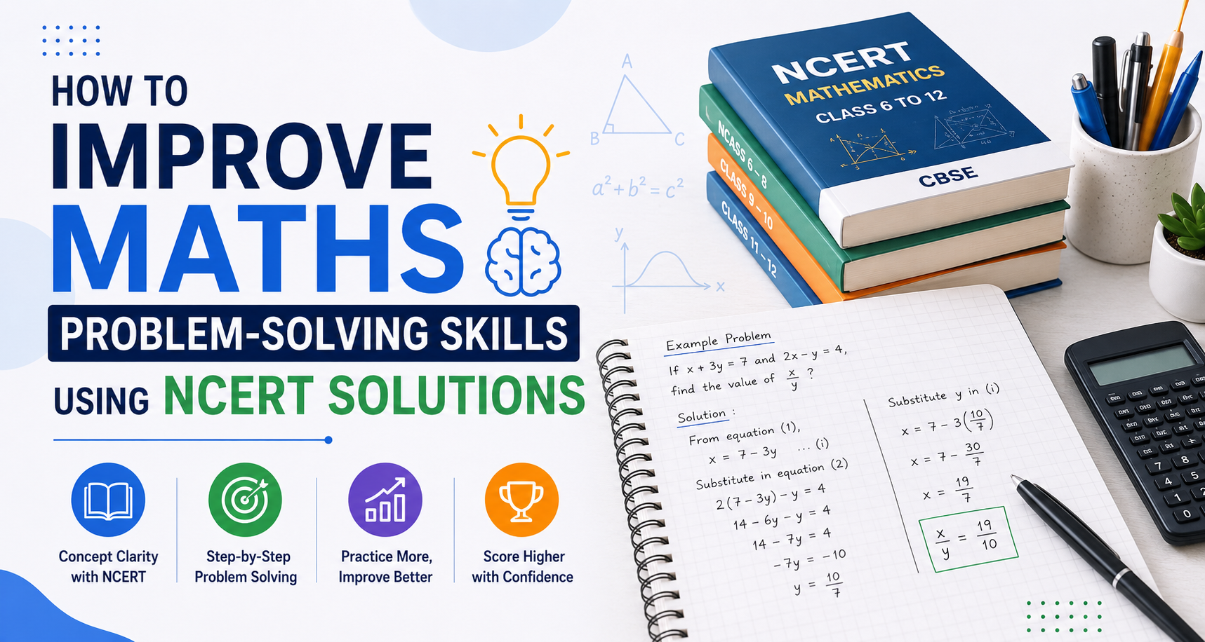 How to Improve Maths Problem-Solving Skills Using NCERT Solutions How to Improve Maths Problem-Solving Skills Using NCERT Solutions